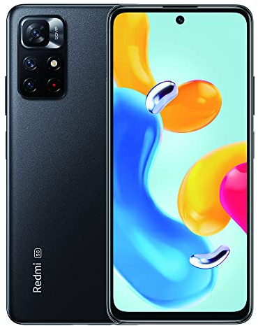 Xiaomi Redmi Note 11S 5G, Smartphone, MTK Dimensity 810, 33W Pro, 3-Fach Kamera 50MP AI, NFC, 4+128, schwarz, (ES-Version)