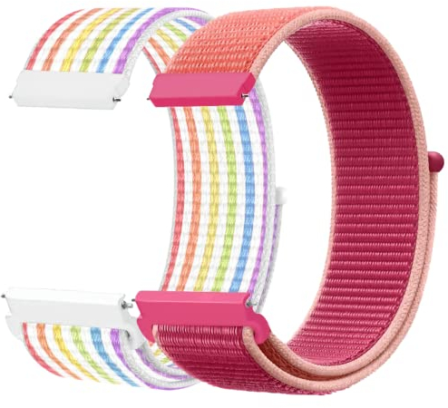 LYYLTX Nylon Fabric Uhrenarmbänder 20mm/22mm Armband für Herren Damen Ersatzband Schnellverschluss Smartwatch Sport Uhren Ersatzarmband Einstellbares Soft Breathable Watch Strap