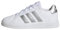adidas Unisex - Bambini e ragazzi Grand Court Lifestyle Tennis Lace-Up Shoes, White Matte Silver Matte Silver, 36 2/3 EU