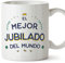 MUGFFINS Tazas para JUBILADO hombre - En Español - Mejor del Mundo - 11 oz / 330 ml - Regalo original y divertido
