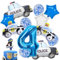 4 Jahre Polizei Deko für Kindergeburtstag - Ballon Party Dekoration für Jungen und Mädchen