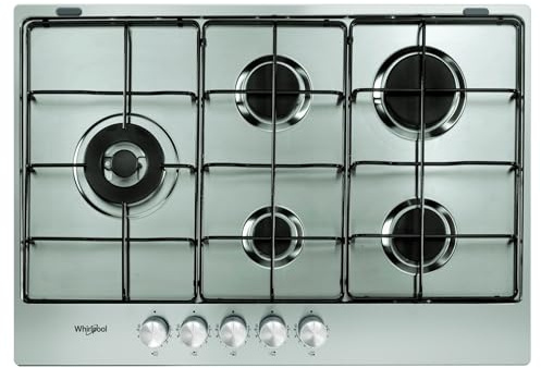 Whirlpool KGML 751 IX Acciaio Inox da Incasso 75 cm Gas 5 Fornello(i)