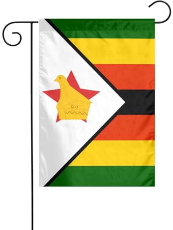 WZYWHJ Bandiera dello Zimbabwe, decorazione da giardino, 30,5 x 45,7 cm, per un ambiente esterno alla moda