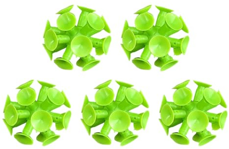 Fun Suction Cup Ball Toys, 5Pcs 2 Suction Cup Play Sticky Balls Toys Novelty Suction Cup Toys for Kids Boys Girls Birthday Party Favors, Indoor Outdoor Tossing Toys Suction Cup Balls