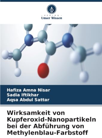 Wirksamkeit von Kupferoxid-Nanopartikeln bei der Abführung von Methylenblau-Farbstoff