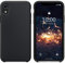 SURPHY für iPhone XR Hülle Silikon, Stoßfest Handyhülle iPhone XR Case aus Flüssigsilikon Schutzhülle mit weichem Mikrofaser-Kissen, 6,1 Zoll (2018), Schwarz