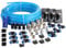 WYNNsky Shop Air Line Kit, 3/8 Inch (9.5MM) OD × 60 Feet Nylon Compressed Air Pipe, 200PSI, Cutter, Tees, Mounting clips, Connectors, 49PCS Garage Air Compressor Accessories Master Kit