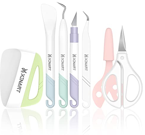 Grundlegendes Werkzeugset für Cricut/Silhouette Cameo,6-in-1 Vinyl Plotter Zubehör für Cricut Joy/Oracal 631/651/751 Vinyl/Siser HTV Vinylschnitt