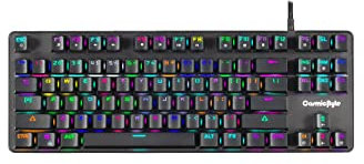 Cosmic Byte CB-GK-18 Firefly RGB Ten-Keyless Keyboard with Outemu Red Switch,Macros, Software (Black)