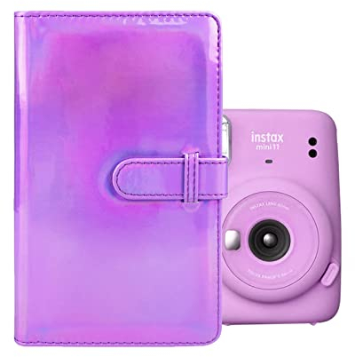 Instax Mini Photo Album 96 Pockets，MUZIRI KINOKOO Instax Mini Album for Suitable for Fuji Instax Mini EVO/Mini 12/11/9/8/7+/25/90 Instant Camera Colorful Purple