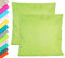 JACK 2er Set Outdoor Kissenhülle Kissenbezug 45x45cm Wasserfest Sitzkissen Lounge Kissen Garten Stuhl Lotus Effekt, Farbe:Grün