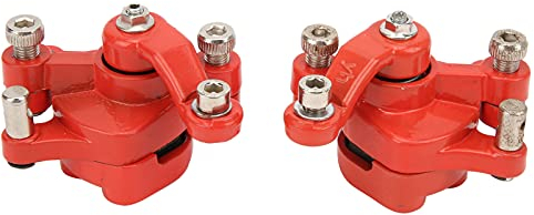 Sostituzione Pinza Freno Anteriore e Posteriore 2 Pezzi Pinza Freno Rossa Pinza Freno per Auto Sportive Per 47cc 49cc 2 Tempi Pocket Bike Mini Dirt Bike