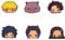 Amasukami 6 Anime characters Kisatsutai fridge magnets Kamado Tanjirou fridge magnets Kamado Nezuko fridge magnets