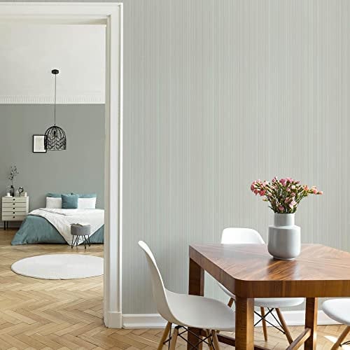 Superfresco Easy Glitter Stria Textured Plain Sage Wallpaper | Textured Plain Design | Sage Green Colour | Paste The Wall Application