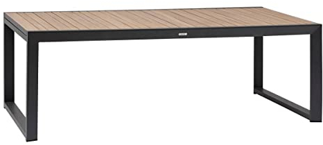 Hespéride - Ausziehbarer Garten-Tisch Corvo Akazie & Graphit - 12 Sitze - Aluminium mit Epoxidharzbehandlung, FSC® - Akazie/Graphit