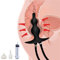 Jinqian Riesige Aufblasbar Analplug mit Pumpe und Analdusche Einlauf, Silikon Große Buttplug Anus Expansion Anal Dildo Dilatator Analkugeln Vaginal Anal Spülung Enema SM Sexspielzeug für Männer Frauen