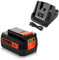 LBXR36 Akku + LCS36/LCS40 Ladegerät 36V 2,5Ah Ersatzakku für Black und Decker BL20362 BL2536 LBXR36 LBX1540 LBX2540 LBX2040 LBX36