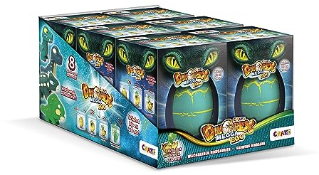 MEGGA EGG - 6er Bundle Dino Eier die im Wasser Schlüpfen - Dinosaurier Ei zum ins Wasser Legen