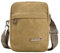 Handy Crossbody Tasche, Brusttasche Herren, Handytasche zum Umhängen, Crossbody Handytasche Verstellbare, Umhängetasche canvas, Smartphone Tasche für Portemonnaie Geldbörse Handy-Schlüssel(Khaki)