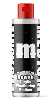 Monument Hobbies PRO Acryl NEWSH Acrylic Weathering Medium - Miniature Paint for Wargames - Non Toxic Acrylic Paint Compatible with Both Brush and Airbrush Painting Techniques