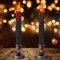 Lets Joy Halloween Kerzen LED, 2 Stück Halloween Blutende Kerzen, LED Kerzen Stabkerzen, Bluttropfende Kerzen, Halloween Deko LED Stabkerzen mit Kerzenständer, Halloween Horror Zubehör Deko