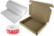 MEG4TEC Laptop Shipping Postal Box Bundle - Includes 50x36x7cm Strong Safe Box + 3m Bubble Wrap + Fragile Tape