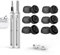Ersatz-Ohrstöpsel für Airpods Pro 1/2 aufsätze mit Loch zur Geräuschreduzierung, Reinigungsset für Airpods mit 6 Paar Silikon-Ohrstöpsel für Airpods Pro 2/1 die Ladehülle case, 3 Größen (S/M/L)-Noir