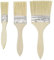 DWFEYOI 3 piezas Pinceles para pintar, pinceles de madera, pinceles planos, con mango de madera pintado, para pintar, pintura al óleo, tinte, para paredes, puertas, barandillas (ancho 32,43,68 mm)