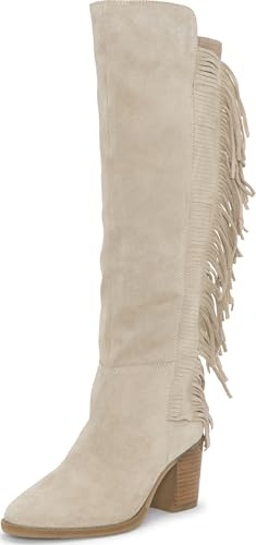Lucky Brand Boswell Fringe Boot, Dune Grey/Dune Grey, 11
