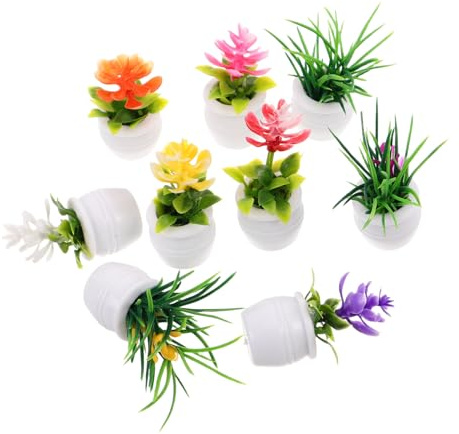 BESPORTBLE 9 Pièces Accessoires de Maison de poupée Plantes déco Fausse Plante