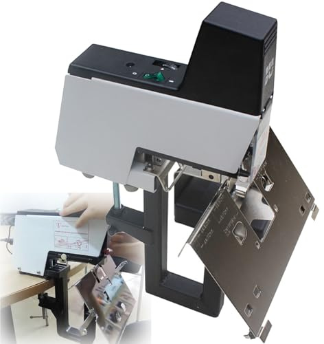 Cucitrice elettrica automatica a sella, capacità di rilegatura di 106 fogli con pedale, resistente, per ufficio e creazione di opuscoli