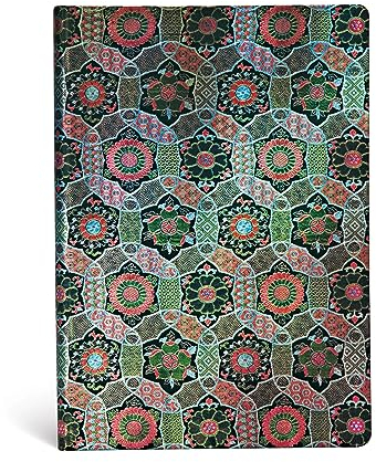 Paperblanks - Heilige tibetische Stoffe Chakra - Notizbuch Midi Liniert (Sacred Tibetan Textiles), Midi (180 x 130): Lined Midi