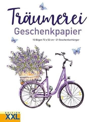 Träumerei - Geschenkpapier: 10 Bögen, 72 x 52 cm, 21 Geschenkanhänger im Set