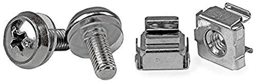 StarTech.com M5 Mounting Screws and Cage Nuts (for Server Cabinet/Rack - 100 Pcs)