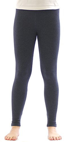 YESET Kinder Thermo Mädchen Leggings Fleece Hose lang Leggins aus Baumwolle Jeans 146