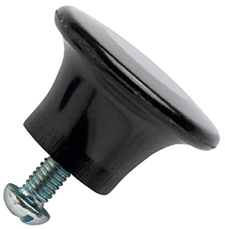 Merriway BH02270 (2 Pcs) Kettle/ Saucepan Lid Knob With Stainless Steel Bolt, 32 mm Black - Pack of 2 Pieces