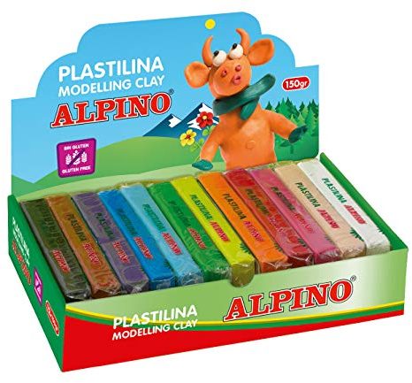 Alpino DP000918 - Plastilina, 12 unidades, multicolor