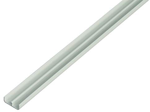 Alberts 485153 Rail de guidage inférieur | plastique, en blanc | 1000 x 18 x 5 mm