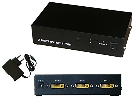 KALEA-INFORMATIQUE DVI-Videosplitter Typ Splitter, der 1 Eingangsquelle identisch auf 2 simultane Ausgänge dupliziert.