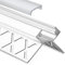 LED Aluminium Fliesenprofil Außeneck F5 Salph 2 Meter Mit Klarer Abdeckung - Alu Profil Für Fliesen