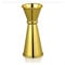 Jigger - Bicchiere dosatore in acciaio inox, per cocktail e cocktail, 15 e 30 ml (oro)