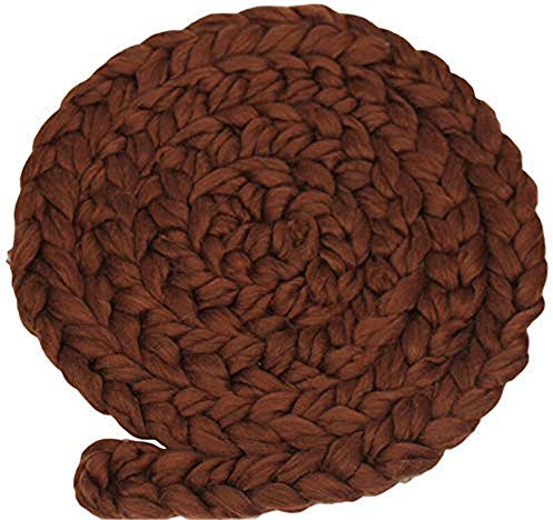 Nicole Knupfer Neugeborenen Baby Fotografie Fotoshooting wickeln Requisiten Strickstoff Stretch Twist Geflecht (Kaffee)