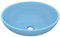 vidaXL Lavandino Lusso Lavello per Bagno Lavabo per Toilette Sanitari Prodotti per Bagno Vaschetta Ovale Azzurro Opaco 40x33 cm in Ceramica