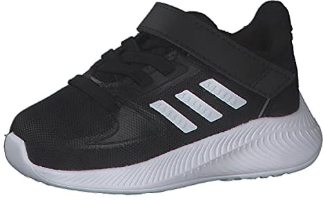 adidas Jungen Unisex Kinder FZ0093 Runfalcon 2.0 Running Shoe, Core Black/Cloud White/Silver Metallic, 22 EU