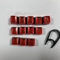 Suitable for Logitech Keyboard Translucent Alternate keycaps for G910 G810 G Pro G413 G613 Alternate Light-transmitting Game keycaps (Bump 12 Keys, Red)