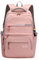 FANDARE Schulrucksack Schultasche für Teenager Jungen Mädchen Schüler Outdoor Reise Daypacks Freizeitrucksack Wasserdicht Nylon Rosa