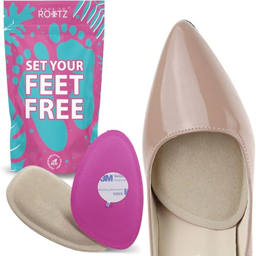 Weiche Silikongel-Vorfußpolster. Selbstklebende Mittelfußpolster für Schuhe. Finden Sie Linderung bei Schmerzen, hohen Absätzen und unbequemen Schuhen (Memory-Schaum)