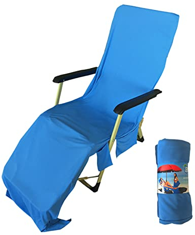 210 x 75 cm Schonbezug Für Gartenliege Mikrofaser Strandhandtuch Mit Taschen Garten Sonnenliege Handtuch Strandhandtuch Liegenbezug Strandtuch Trocknende Handtücher Für Schwimmbäder, Stränd