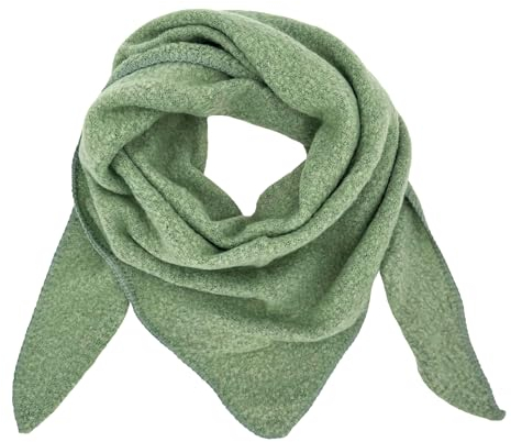 Ziona Damenschal leicht Winter Herbst Dreiecksschal weich XXL Winterschal (Mintgrün)