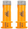EXFEIN Diamond Tile Drill Bit - 2pcs 20mm Diamond Hole Saw for Drilling Ceramic Porcelain Tile Marble Brick Granite M14 Thread Dry Core Drill Bit